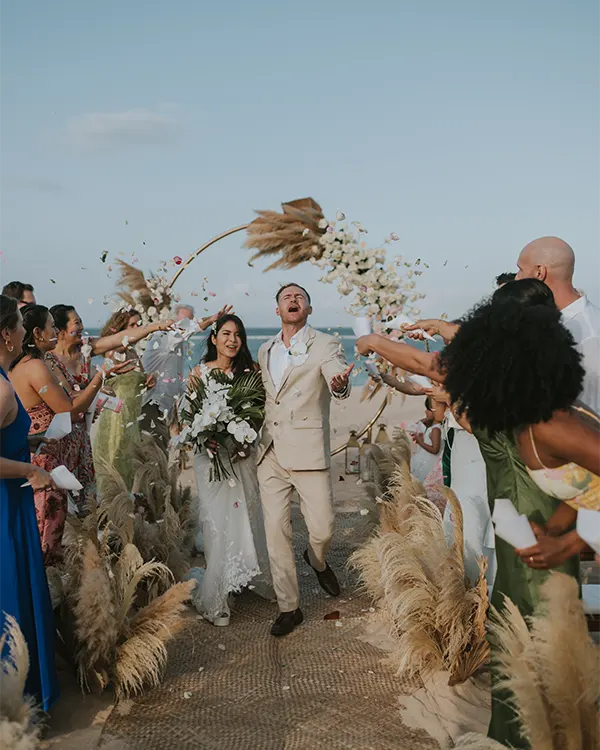 paula and nick wedding nusa dua beach