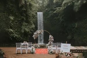 bali waterfall wedding