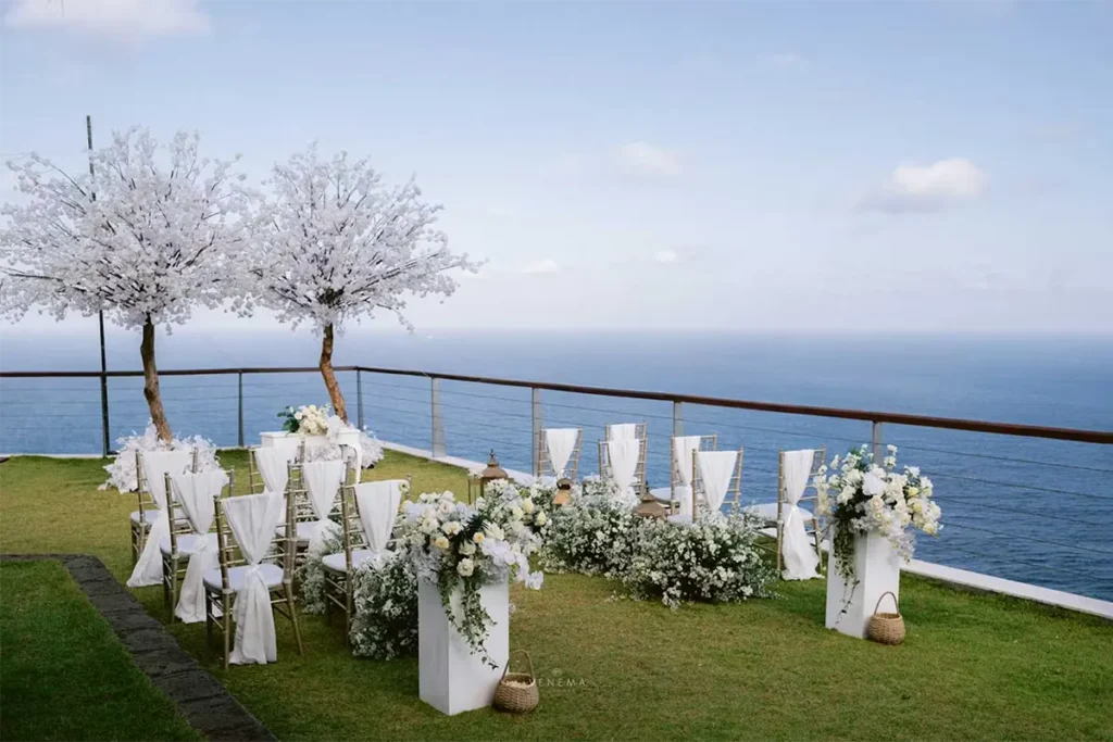 the edge wedding in villa