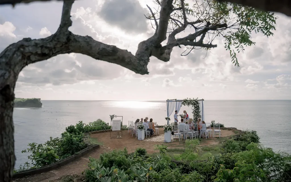 isaac bali cliff wedding