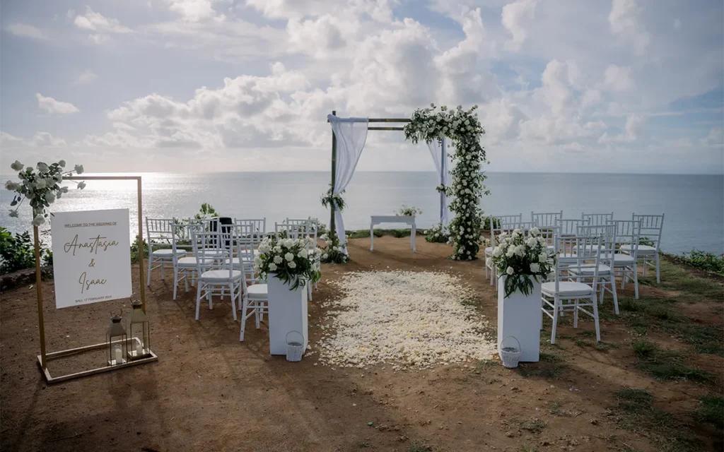 isaac bali cliff wedding