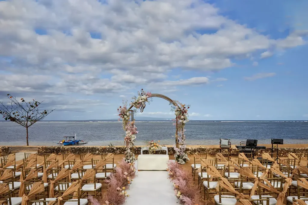 andaz bali beach wedding venue