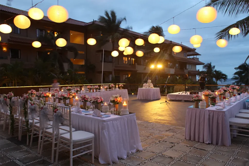beach wedding hotel nikko bali