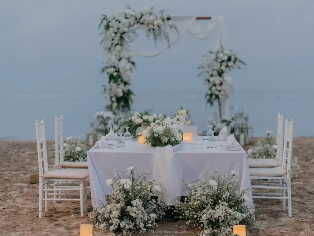 simple beach wedding for 10 guests