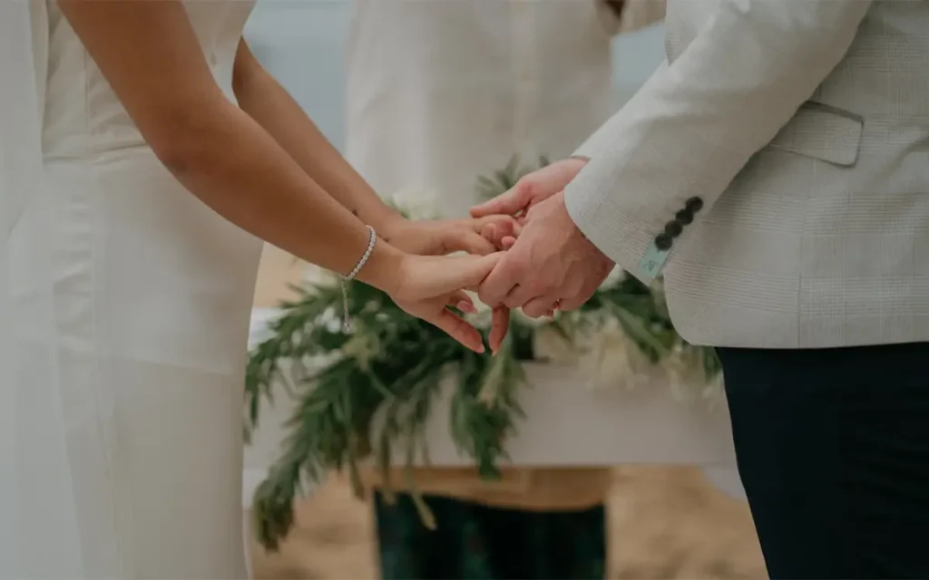 simple beach wedding for 10 guests