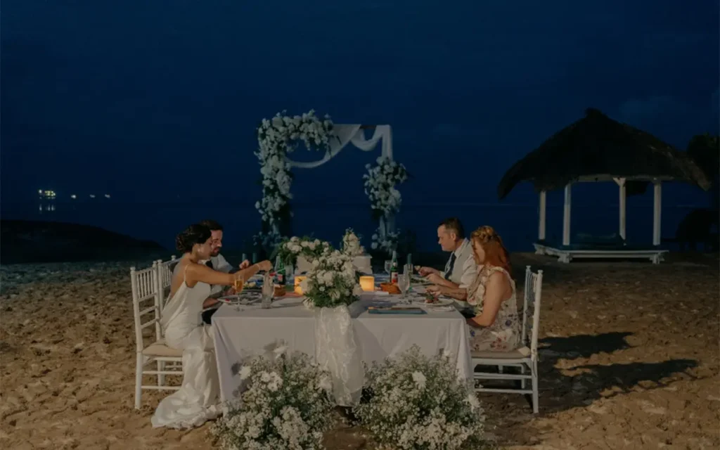 simple beach wedding for 10 guests